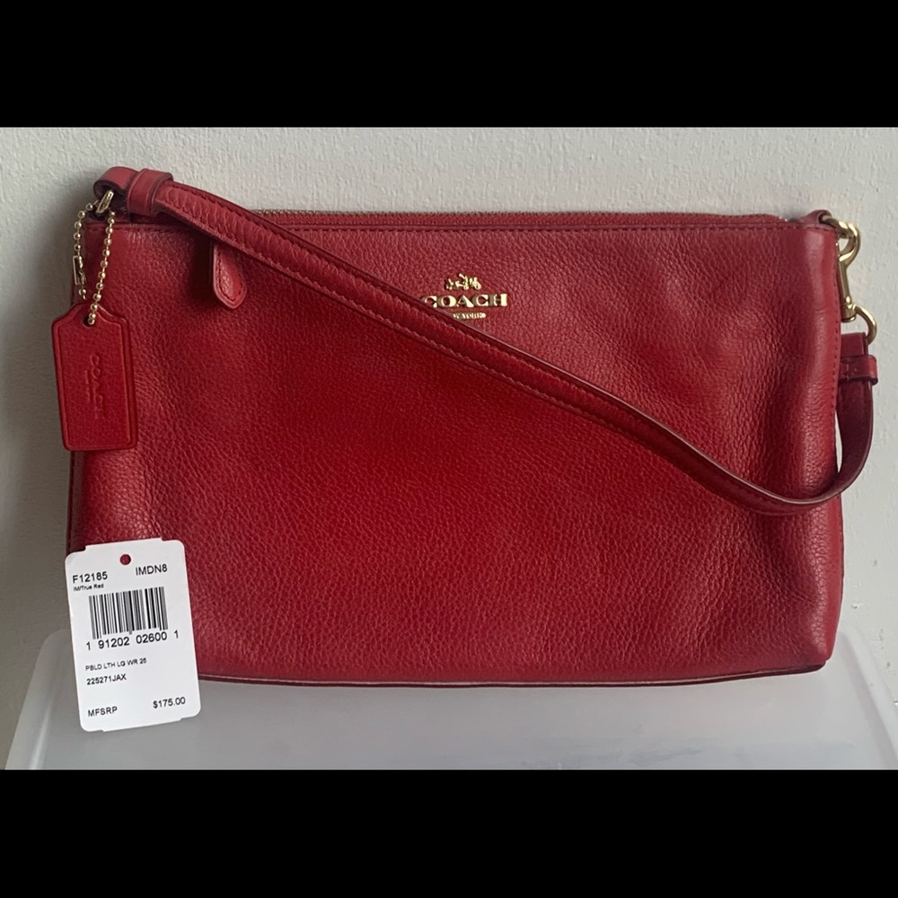 Coach Large zip top wristlet